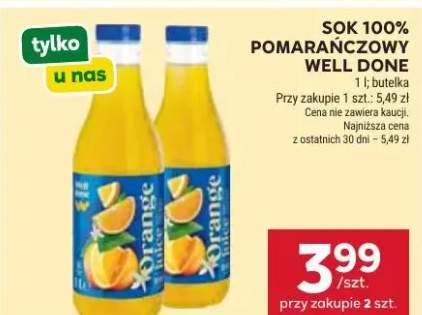 Sok 100% pomarańczowy Well Done