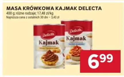Masa krówkowa Kajmak Delecta różne rodzaje