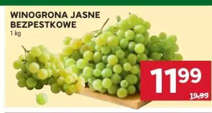 Winogrona jasne bezpestkowe