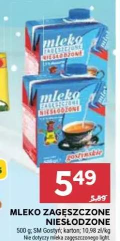 Mleko zagęszczone niesłodzone