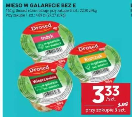 Mięso w galarecie bez E Indyk, Kurczak, Wieprzowina