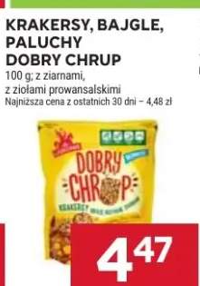 Krakersy, bajgle, paluchy dobry chrup