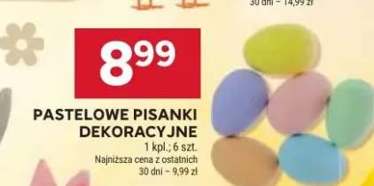 Pastelowe pisanki dekoracyjne