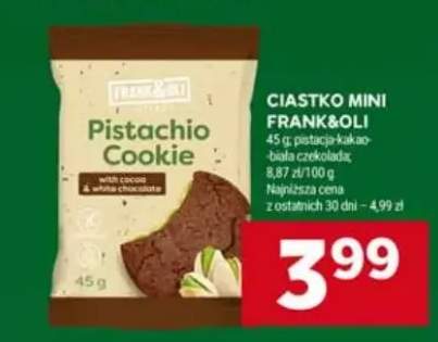 Ciastko mini Frank&Oli Pistachio Cookie with cocoa cream