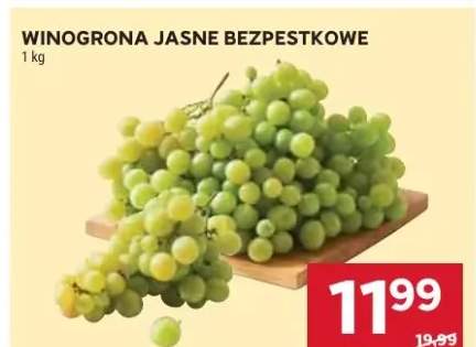 Winogrona jasne bezpestkowe