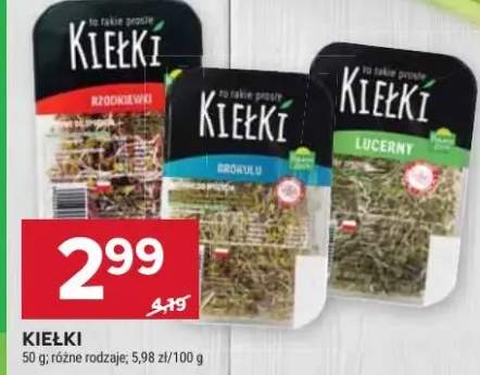 Kiełki różne rodzaje