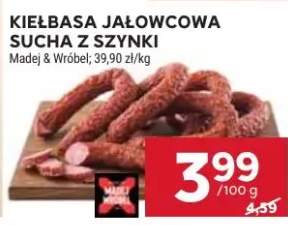 Kiełbasa jałowcowa sucha z szynki