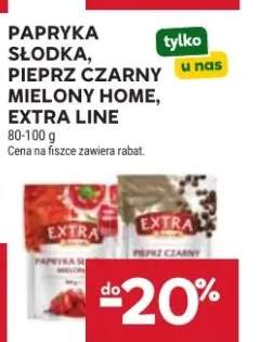 Papryka słodka, pieprz czarny mielony Home, Extra Line