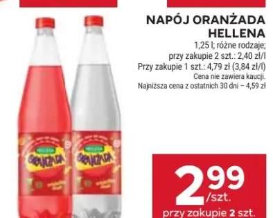 Napój oranżada hellena miód