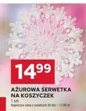 Ażurowa serwetka na koszyczek