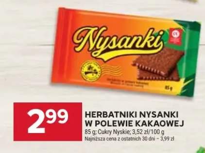 Herbatniki Nysanki w polewie kakaowej