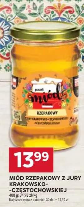 Miód rzepakowy z Jury Krakowsko-Częstochowskiej