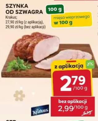 Szynka od szwagra różne rodzaje, mięsa wieprzowego w 100 g