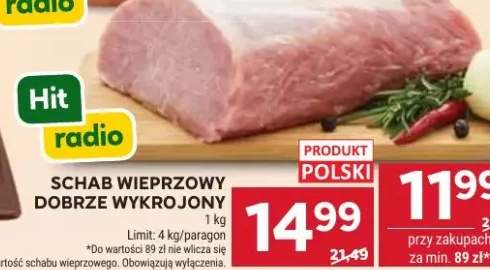 Schab wieprzowy dobrze wykrojony