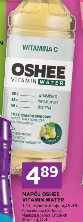 Napój vitamin water różne rodzaje