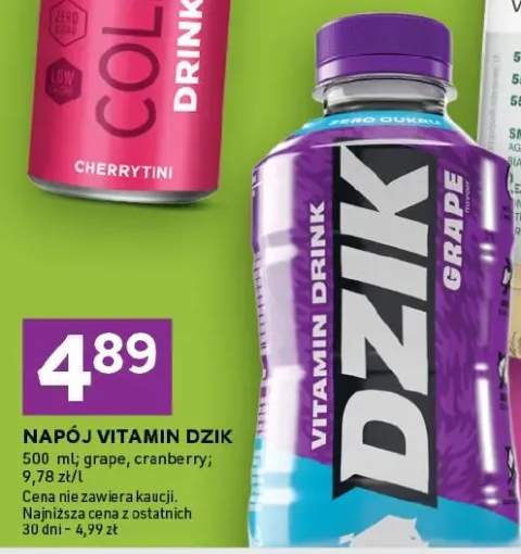 Napój vitamin drink grape, cranberry