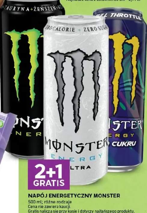 Napój energetyczny różne rodzaje