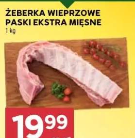 Żeberka wieprzowe paski extra mięsne