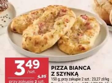 Pizza bianca z szynką