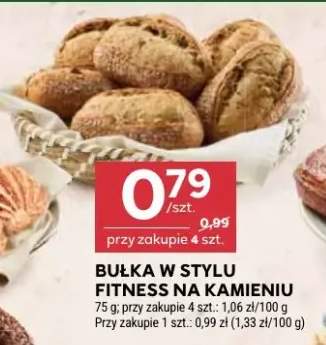 Bułka w stylu fitness na kamieniu