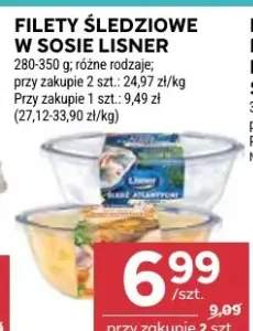 Filety śledziowe w sosie lisner