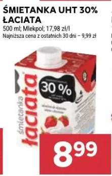 Śmietanka UHT 30% łaciata
