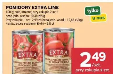 Pomidory extra line całe, krojone