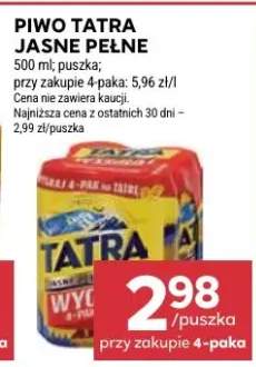 Piwo Tatra jasne pełne