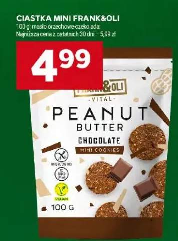 Ciastka mini masło orzechowe-czekolada