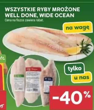 Ryby mrożone well done, wide ocean