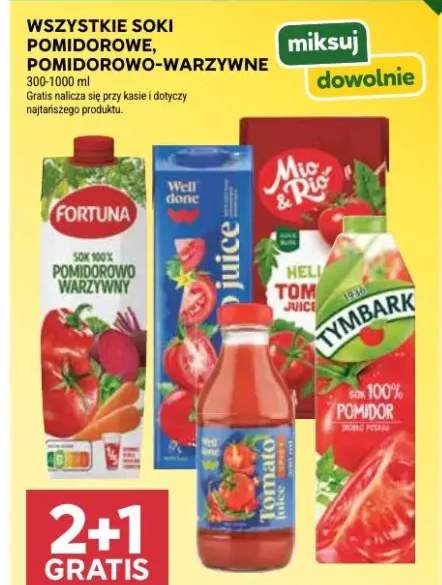 Sok pomidorowy, pomidorowo-warzywny