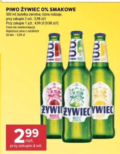 Piwo żywiec 0% smakowe