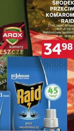 Środek przeciw owadom Raid