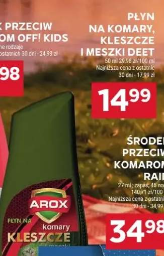 Płyn na komary, kleszcze i meszki Deet