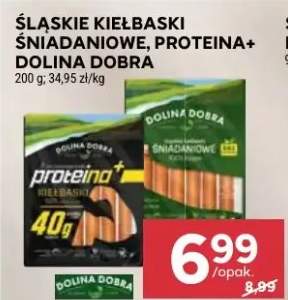 Śląskie kiełbaski śniadaniowe, proteina+ dolina dobra