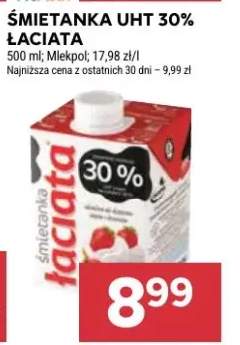 Śmietanka uht 30% łaciata