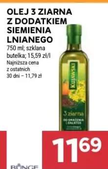 Olej z ziarna z dodatkiem lnianego