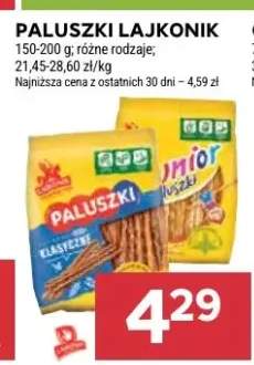 Paluszki różne rodzaje