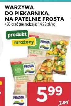 Warzywa do piekarnika, na patelnię, danie frosta