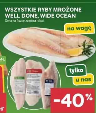 Ryby mrożone well done, wide ocean
