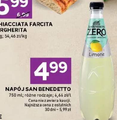Napój san benedetto limone zero