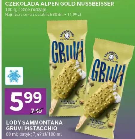 Lody sammontana gruvi pistacchio