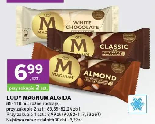 Lody Algida różne rodzaje