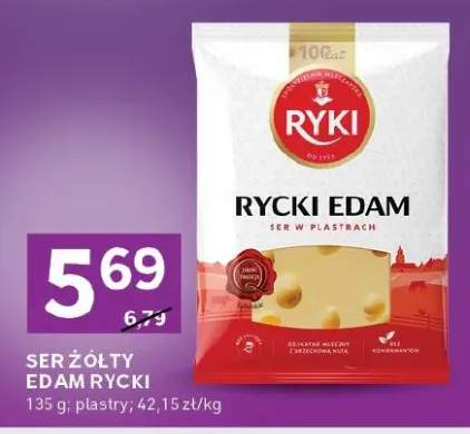 Ser żółty edam plastry