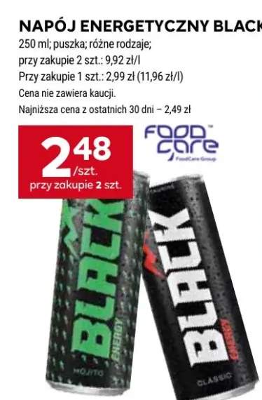 Napój energetyczny Black różne rodzaje