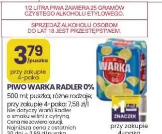 Piwo warka radler 0%
