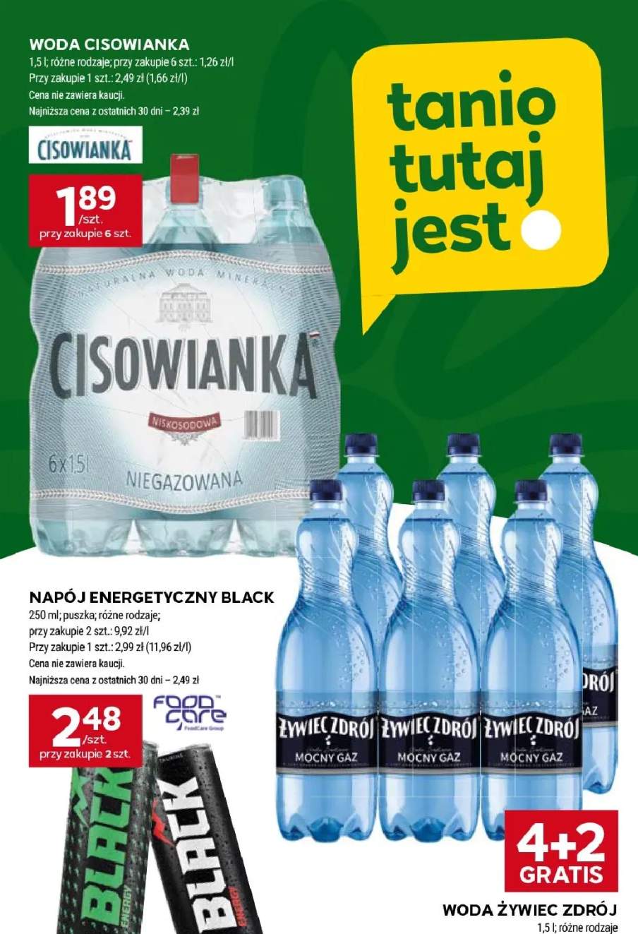 Woda Cisowianka niegazowana