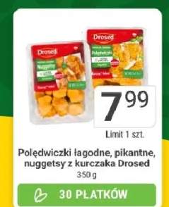Poledwiczki jagodna, pikantne, nuggetsty z kurczaka