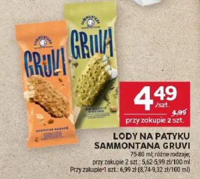 Lody na patyku sammontana gruvi