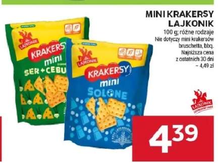 Mini krakersy Lajkonik ser-cebula i solone